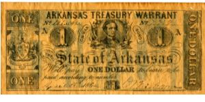 Replica Arkansas $1 Treasury Warrant 1862

Very kindly sent me by a American friend who had no idea what it was :-)) Banknote