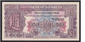 British Armed Forces (2nd Series)1-Pound Special Voucher Banknote