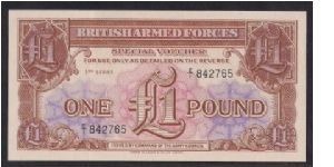 British Armed Forces (3rd Series)1-Pound Special Voucher Banknote