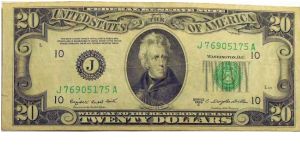 Twenty Dollars Banknote