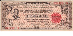 Emergency & Guerrilla Currency

Negros Occidental: 1 Peso (Emergency Note issue) Banknote