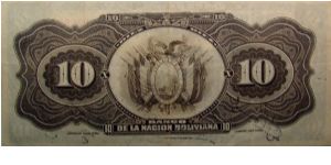 Banknote from Bolivia