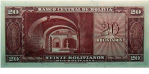 Banknote from Bolivia