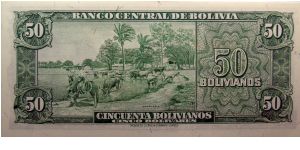 Banknote from Bolivia