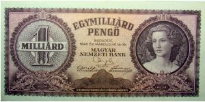 1 Milliard Pengo Banknote