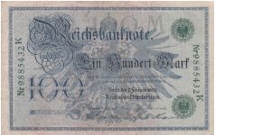 Germany 100 mark 1908 (1) Banknote