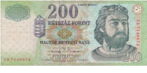 Hungary 200 forint 2001 (1+) Banknote