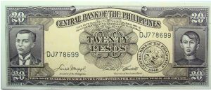 20 Pesos Banknote