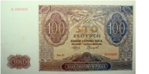 100 Zlotych Banknote