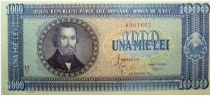 1000 Lei Banknote