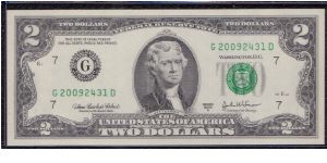 2003 A $2 CHICAGO FRN

**2009 NOTE**

**BEP ISSUE** Banknote