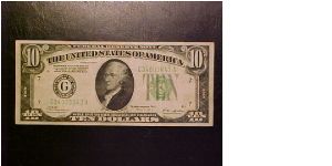 Here is a nice series 1928 B $10 Federal Reserve Note that was redeemable in gold.  By the 1934 series, that clause was removed. Banknote