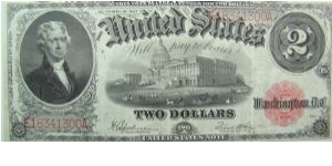 2 U.S. Dollars
Speelman/White Banknote