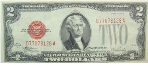 2 U.S. Dollars
United States Note Banknote