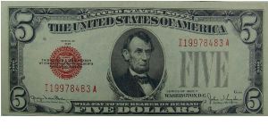 $5 United States Note
Clark/Snyder Banknote