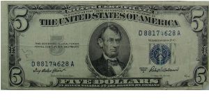 $5 Silver Certificate
Priest/Anderson Banknote