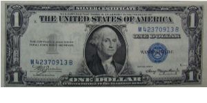 $1 Silver Certificate
Julian/Morganthau Banknote