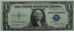 $1 Silver Certificate
Priest/Humphrey Banknote