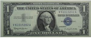 $1 Silver Certificate
Granahan/Dillon Banknote
