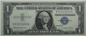 $1 Silver Certificate
Granahan/Dillon Banknote