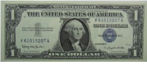 $1 Silver Certificate
Granahan/Dillon Banknote