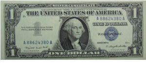 $1 Silver Certificate
Smith/Dillon Banknote