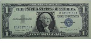 $1 Silver Certificate
Smith/Dillon Banknote