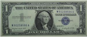 $1 Silver Certificate
Smith/Dillon Banknote