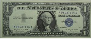 $1 Silver Certificate
Smith/Dillon Banknote