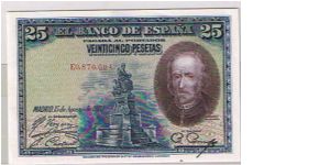 25 PESETAS Banknote