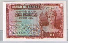 10 PESETAS Banknote