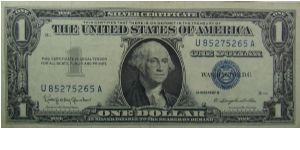 $1 Silver Certificate
Granahan/Dillon Banknote