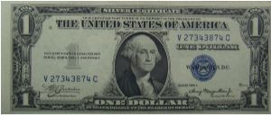 $1 Silver Certificate
Julian/Morganthau Banknote