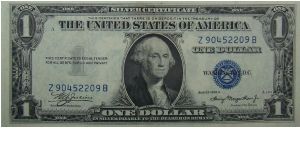 $1 Silver Certificate
Julian/Morganthau Banknote