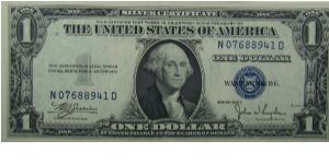 $1 Silver Certificate
Julian/Snyder Banknote