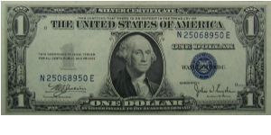 $1 Silver Certificate
Julian/Snyder Banknote