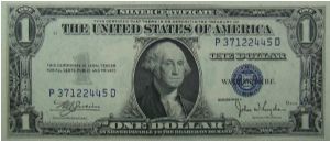 $1 Silver Certificate
Julian/Snyder Banknote