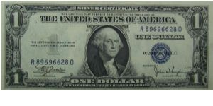 $1 Silver Certificate
Julian/Snyder Banknote