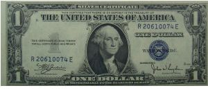 $1 Silver Certificate
Julian/Snyder Banknote