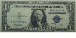 $1 Silver Certificate
Julian/Snyder Banknote