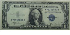 $1 Silver Certificate
Julian/Snyder Banknote