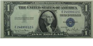 $1 Silver Certificate
Clark/Snyder Banknote