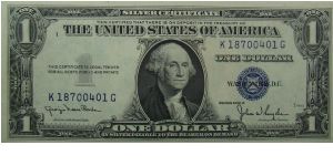 $1 Silver Certificate
Clark/Snyder Banknote