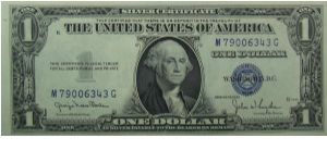 $1 Silver Certificate
Clark/Snyder Banknote