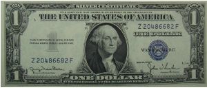 $1 Silver Certificate
Clark/Snyder Banknote