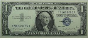 $1 Silver Certificate
Smith/Dillon Banknote