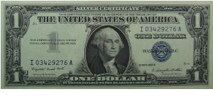 $1 Silver Certificate
Smith/Dillon Banknote