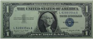 $1 Silver Certificate
Smith/Dillon Banknote