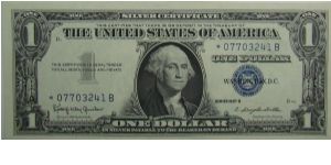 1957B Silver Certificate
Granahan/Dillon
Star Note Banknote