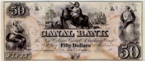 Canal Bank Louisiana New Orleans $50 PMG Gem Unc 67 EPQ Banknote